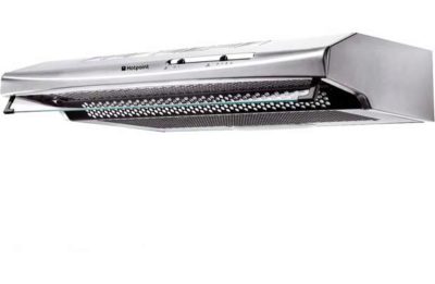 Hotpoint HTV10S 60cm Visor Cooker Hood - Stainless Steel